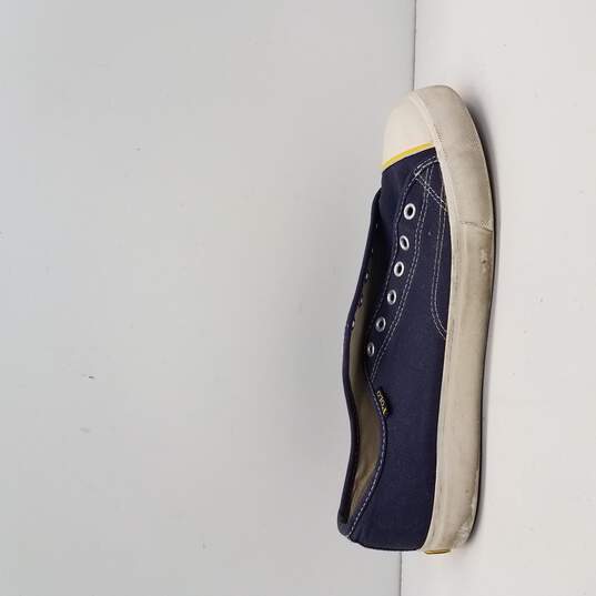 Polo By Ralph Lauren Men's Navy Blue Canvas Shoes Size 9D image number 1