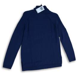 NWT Jeanne Pierre Womens Blue Turtleneck Long Sleeve Pullover Sweater Size M