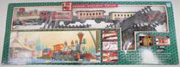 1995 Village Bright Holiday Village Train Set IOB