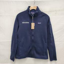 NWT Patagonia WM's ClonoSeQ Blue Full Zip Fleece Sweatshirt Size M