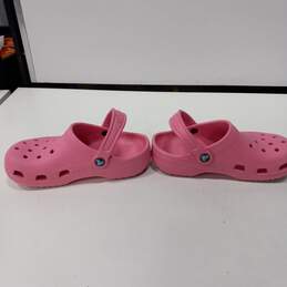 Crocs Pink Clogs Girl's Size J2 alternative image