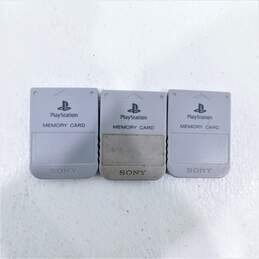 Lot of 5 PS1 Memory Cards alternative image