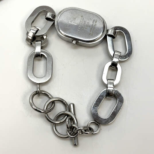 Designer Fossil F2  ES-9417 Link Chain Strap Analog Dial Quartz Wristwatch image number 2