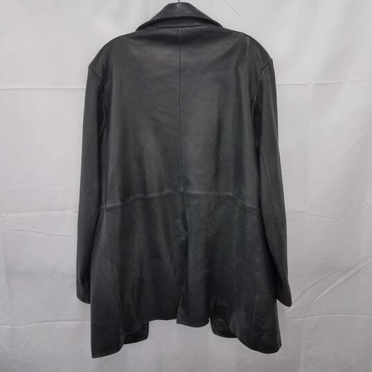 Marc New York Men’s Genuine Leather Jacket Black Size XL image number 2