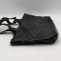 Tory Burch Womens Black Leather Bottom Stud Double Handle Shoulder Handbag Purse image number 3