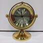 Seth Thomas Model No. 1044 Schooner Brass Swivel Desk Clock image number 1