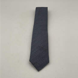 NWT Mens Blue Silk Four-In-Hand Adjustable Classic Designer Neck Tie
