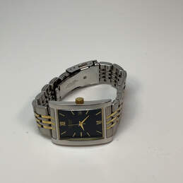 Designer Citizen Two-Tone Date Indicator Rectangle Dial Analog Wristwatch alternative image