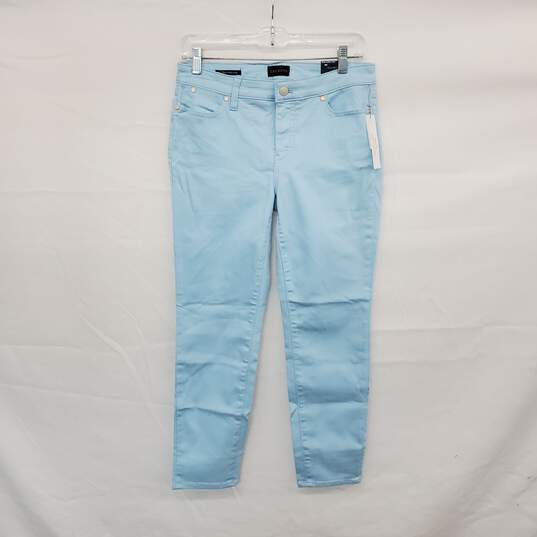 Talbots Light Blue Cotton Blend Slim Ankle Jean WM Size 4P NWT image number 1