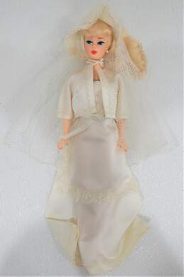 Vntg Mattel Barbie Anniversary Reproduction 1966 Ponytail Bride Doll