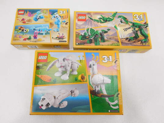 Creator Factory Sealed Sets 31058 Dino 31133 Rabbit & 31128 Dolphin & Turtle image number 4