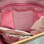 Womens M3U-7028 Pink Ivory Signature Pockets Buckle Charm Shoulder Handbag image number 6