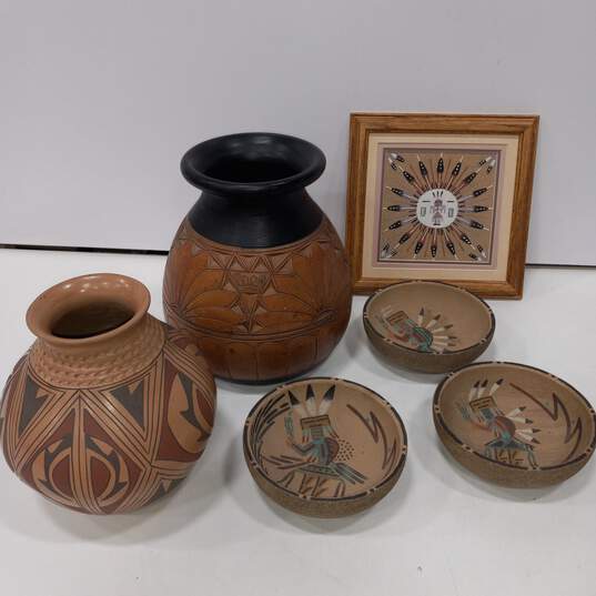 Native American Western Art & Pottery Bundle image number 1