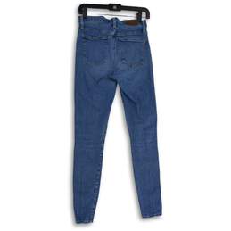 Madewell Womens Blue Denim 5-Pocket Design Skinny Leg Jeans Size 26 alternative image