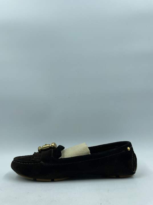 Burberry D.Brown Driving Loafers W 8 COA image number 2