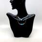 Designer Swarovski Gold-Tone Link Chain Crystal Beads Charm Necklace image number 1