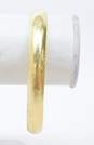 Vintage 14k Yellow Gold Etched Hinged Bangle Bracelet 10.9g image number 1