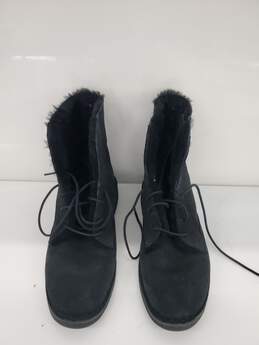 Ugg Women's Quincy Fur Lace up Boots Size-8.5