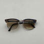 Womens BB 316 Clubmaster Brown Lens Blue Full Rim Rectangle Sunglasses image number 2