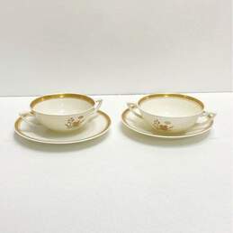 Royal Copenhagen Porcelain Soup and Saucer Fine China 2 pc Set