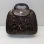 Unbranded Heart Jacquard Brown Luggage w/ Carry-On image number 6