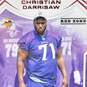 2021 Christian Darrisaw Panini Playbook Red Zone Rookie Minnesota Vikings image number 2
