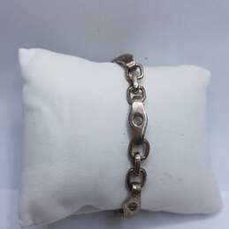Sterling Silver Unique Link 7.5in Bracelet 14.1g