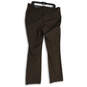 NWT Womens Brown Mid Rise Pull-On Bootcut Leg Ankle Pants Size 18 W Long image number 2