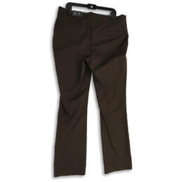 NWT Womens Brown Mid Rise Pull-On Bootcut Leg Ankle Pants Size 18 W Long alternative image
