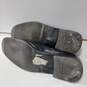 Salvatore Ferragamo Men's Black Leather Silver Buckle Loafer Dress Shoes Size 9M image number 6