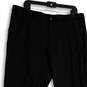NWT Mens Black Flat Front Slash Pocket Stretch Dress Pants Size 38X34 image number 3
