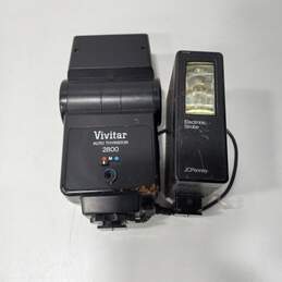 Vintage Abahi Pentax K1000 Film Camera With 2 Flashes, And Extra Lens alternative image