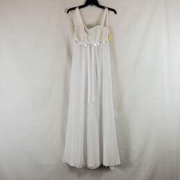 Jessica McClintock Women's White Maxi Dress SZ 2 NWT