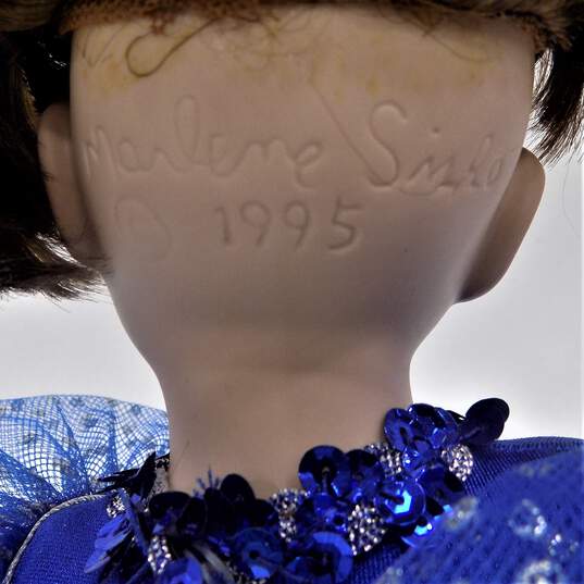 Vintage Marlene Sirko Amanda Skater Porcelain Doll IOB image number 9