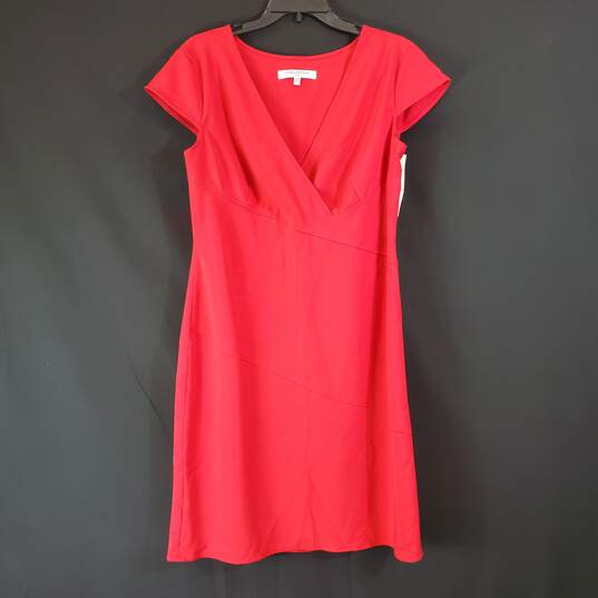 Evan Picone Women Red Dress SZ 16 NWT image number 1