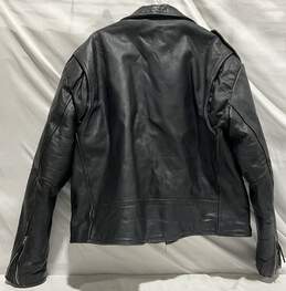 Men's Black Motorcycle Jacket Sz 3X Big alternative image