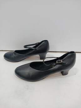 Capezio Black Dance Leather Heels Size 7.5 alternative image