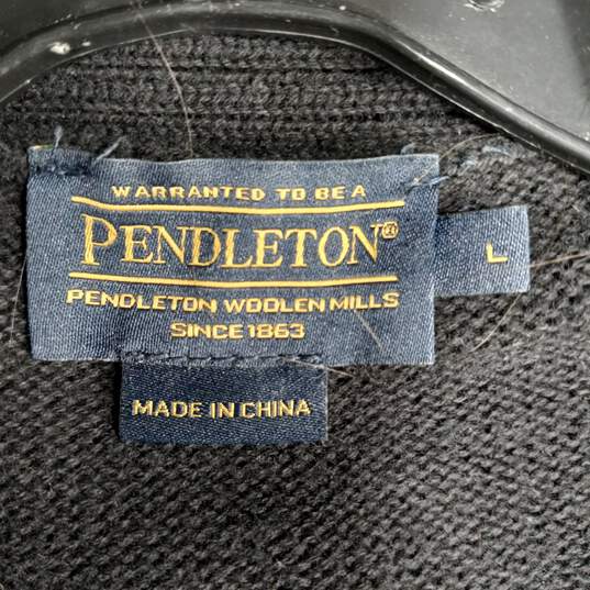 Men’s Pendleton Button-Up Cardigan Sweater Sz L image number 3