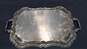 Silver Plated Footed Serving Platter w/ Handles image number 3