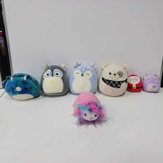 7PC Kelly Toy Assorted Sized Squishmallows Stuffed Plush Bundle image number 1