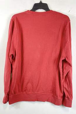 Stussy Mens Red Long Sleeve Crew Neck Pullover Sweatshirt Size Medium alternative image