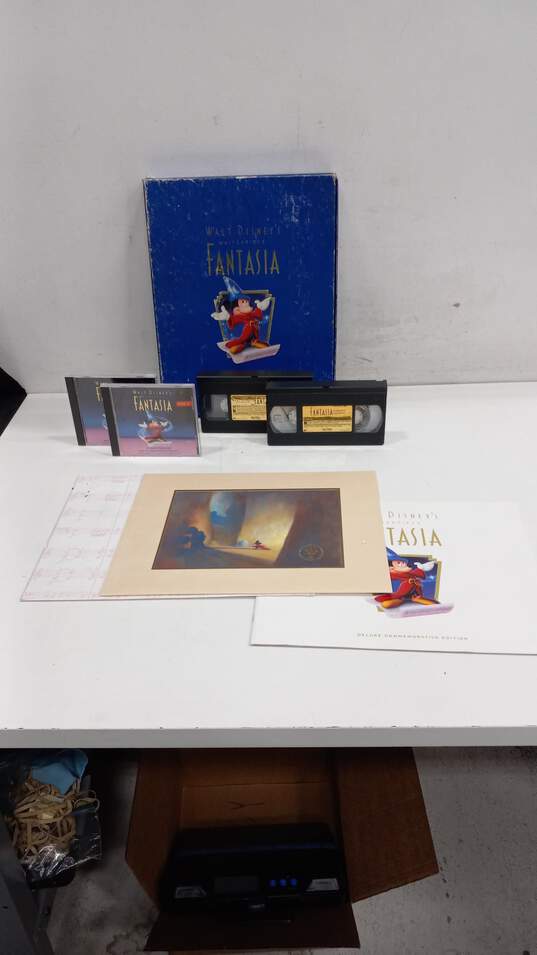 Disney Fantasia VHS & Soundtrack Bundle image number 1