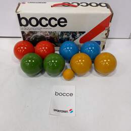 Vintage 1981 General Sportcraft Bocce Wooden Ball Game Set IOB