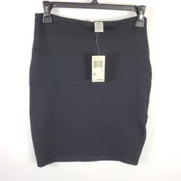Max Studio Women Black Striped Midi Skirt S NWT alternative image