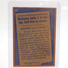1978 HOF Willie McCovey Topps'77 Record Breaker SF Giants alternative image