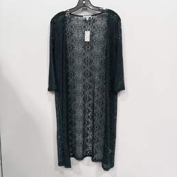Maurices Green Lace Long Cardigan Women's Size XS NWT