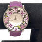 Designer Vera Bradley Purple Adjustable Strap Round Dial Analog Wristwatch image number 1