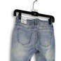 NWT Womens Blue Denim Medium Wash Pockets Distressed Skinny Leg Jeans Sz 1 image number 4