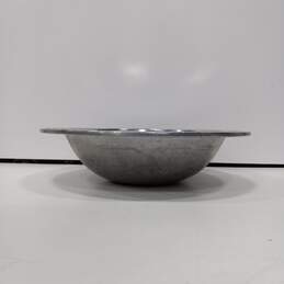 Wilton Armetale Large Tin Bowl with Engraved Edges alternative image