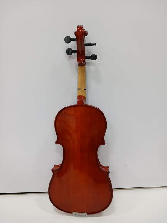 Wooden 4/4 Violin w/Black Canvas Case image number 3
